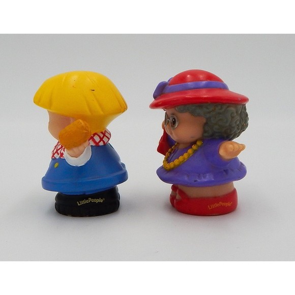Fisher Price Little People Grandma Red Hat Eddie with Frog 2001/2002 05/07 TL - Picture 2 of 9